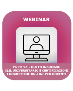 3.1 - Multilinguismo: CLIL universitario e certificazioni linguistiche on-line per docenti 